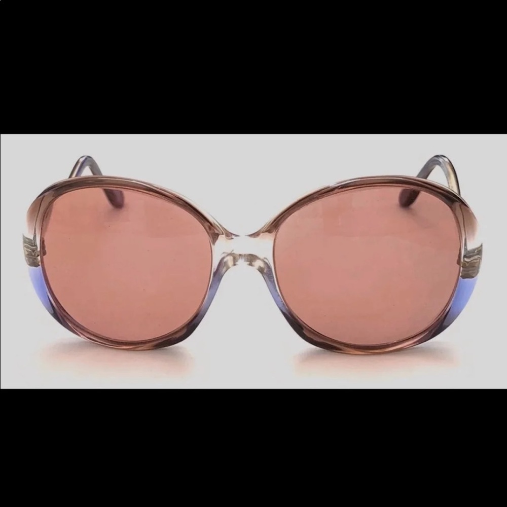 Ropco Ombré 2850 Lucky Lady Vintage Gorgeous Glasses Rx Frames, Brown/Blue/Clear
